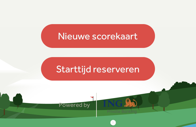 Button app GOLF.NL starttijd reserveren