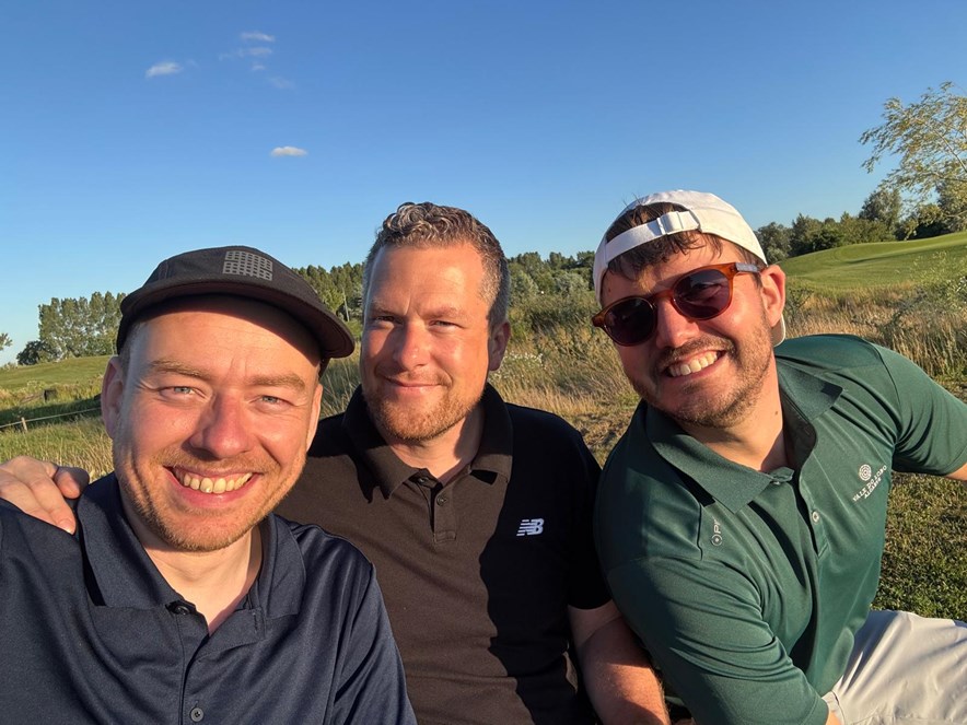 Jesper, Roy en Rutger (vlnr)