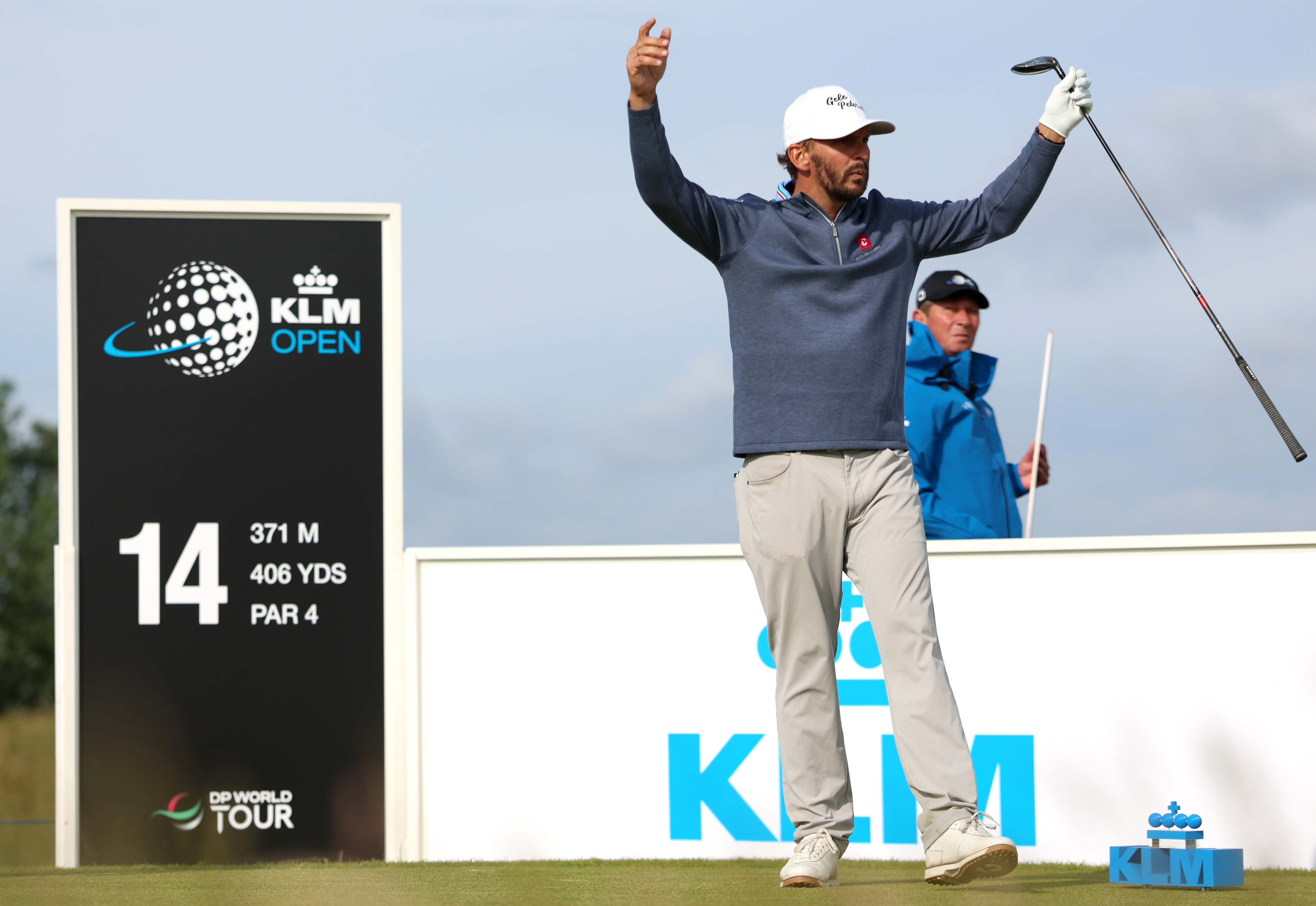 Harde wind maakt het lastig op eerste dag KLM Open: 'Ik zie dat de andere jongens het ook zwaar hebb