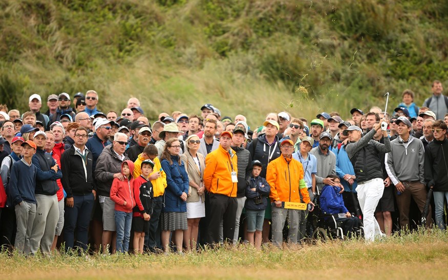 Jordan Spieth in de eerste ronde