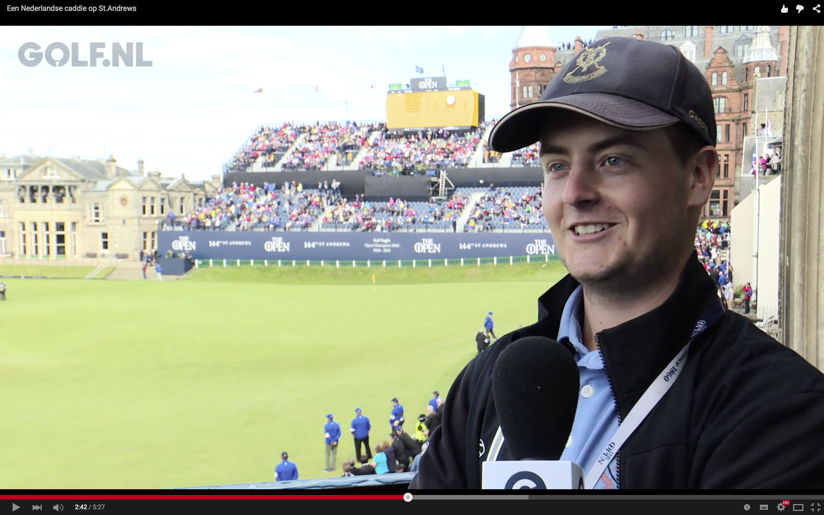 Nederlandse caddie in St Andrews • Golf.nl