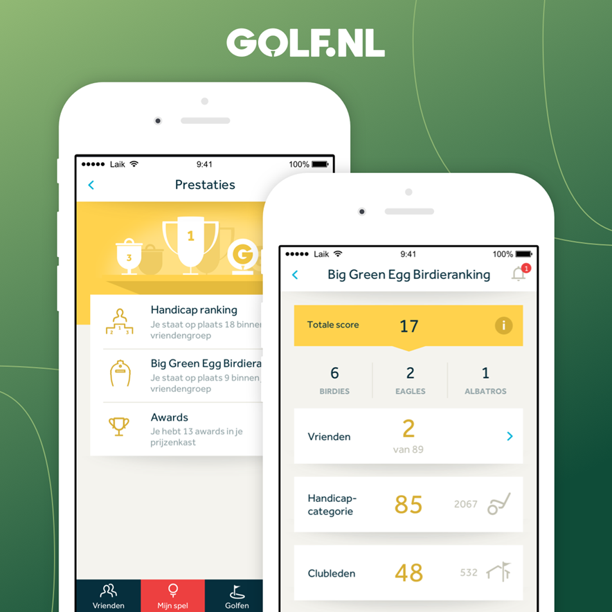 big green egg birdieranking in de app golf.nl
