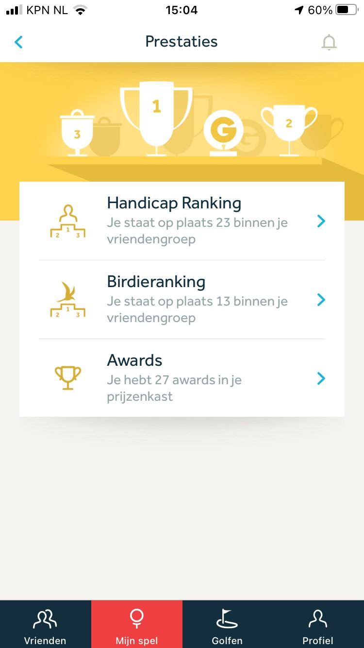 kast awards app golfnl