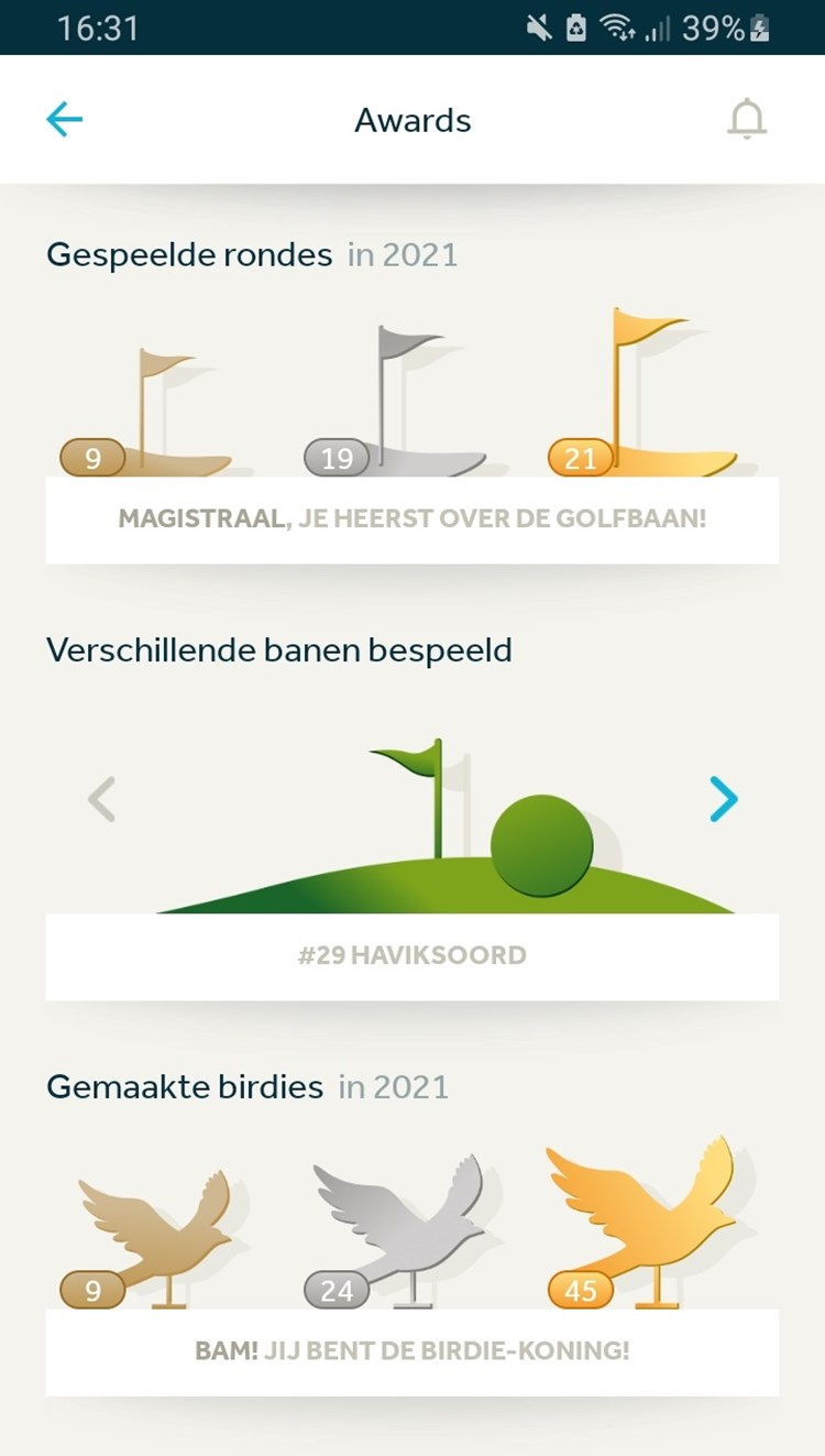 kast awards app golfnl