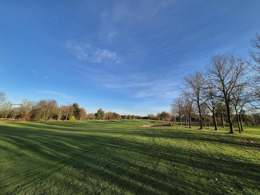 Roy golft op De Koepel in Wierden