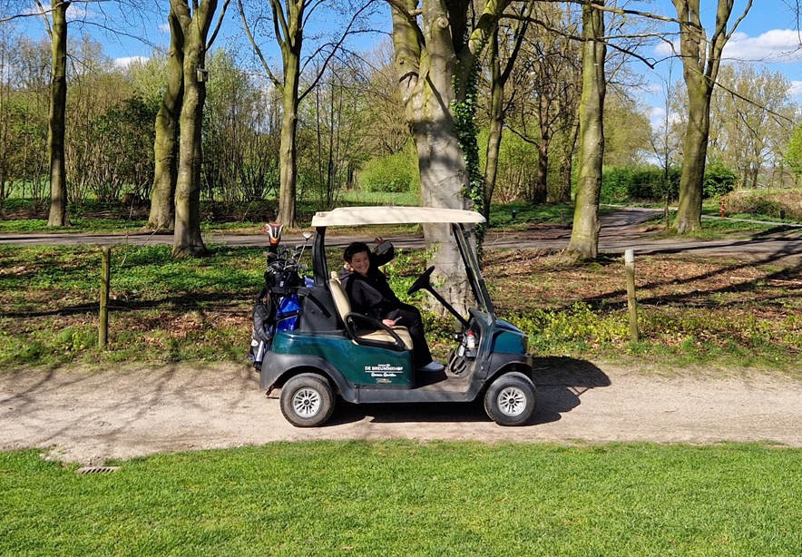 Maaike met buggy