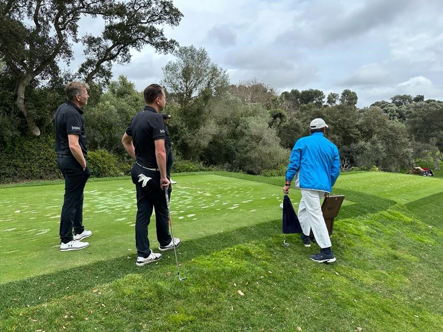 Stef op Valderrama in de flight