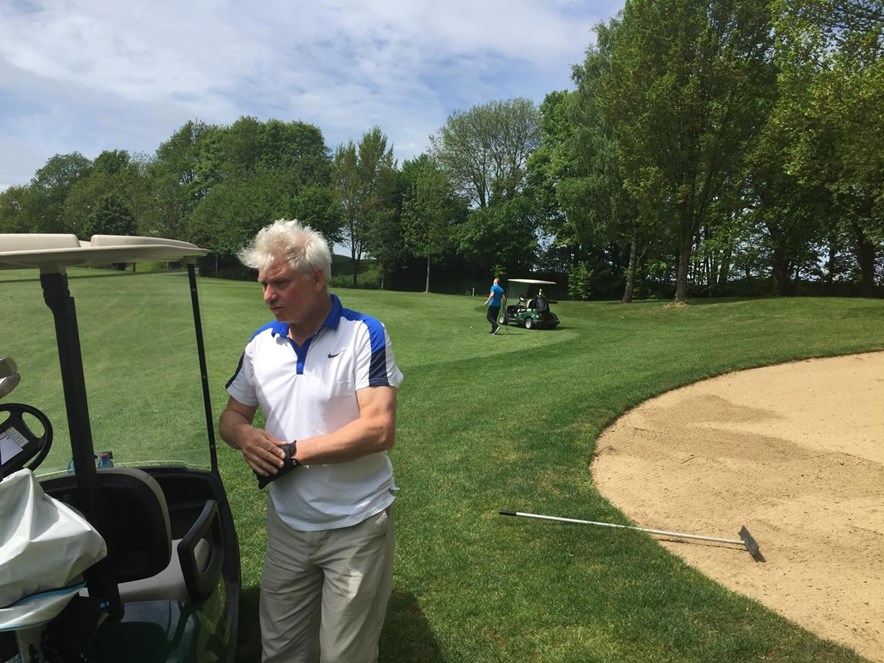 Hein de Kort op de green