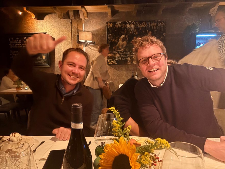 Stef en Sietse (rechts) bij het Hof van Bussloo