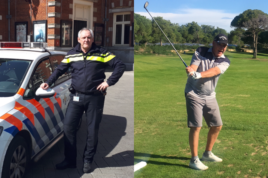 Kees Jansen, golfer en politieagent in Amsterdam