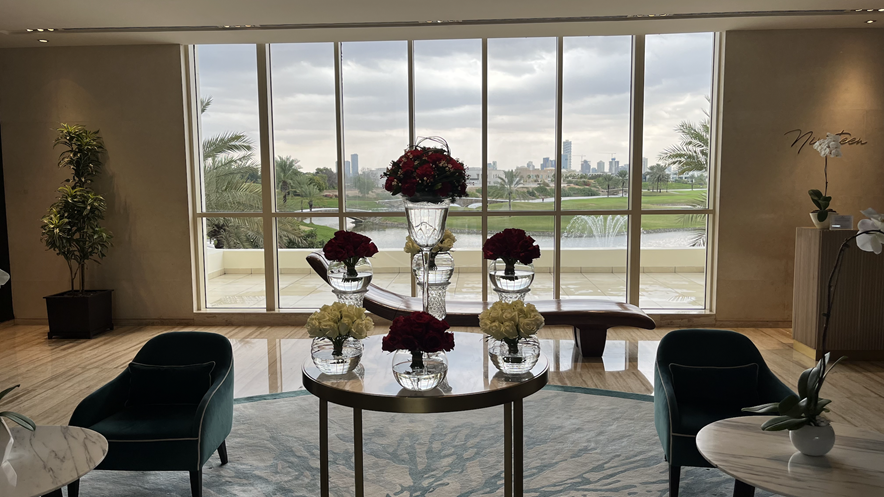 Interieur clubhuis Montgomerie Club Dubai