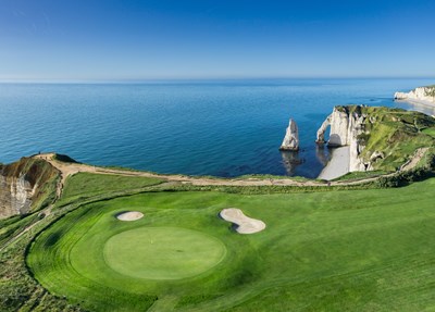 Golf Etretat - linksbaan in Frankrijk