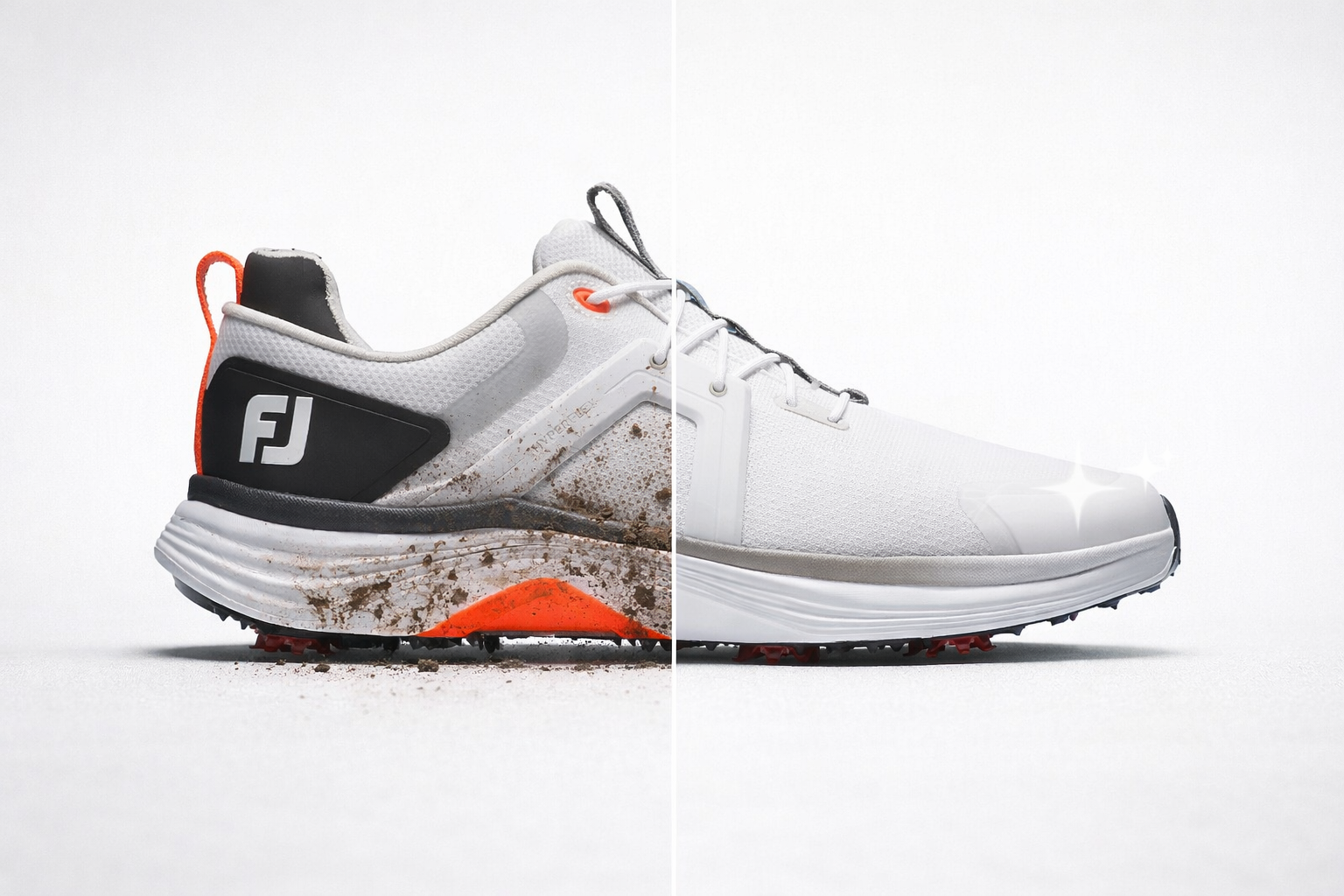 golfschoenen schoonmaken