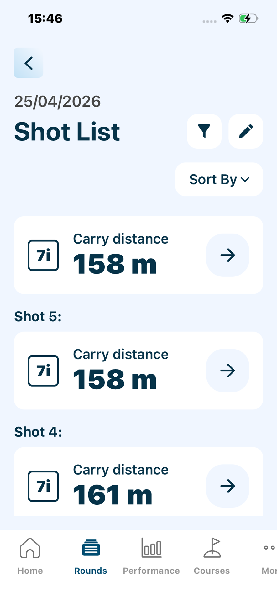 screenshot shot scope lm 1 launch monitor