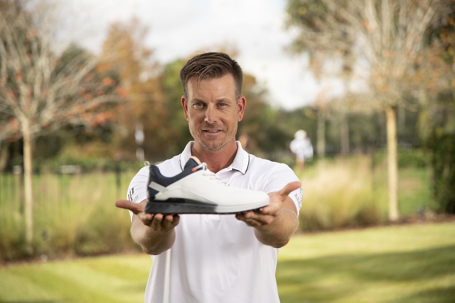 Henrik Stenson met zijn ECCO golfschoen.