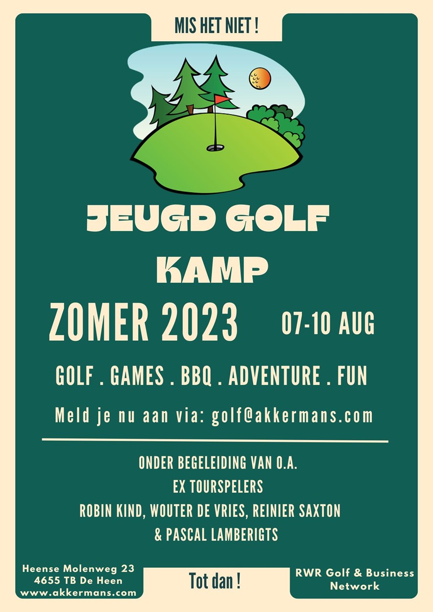 Je kinderen naar een golfkamp tijdens de zomervakantie. De ideale oplossing