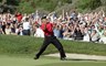 De Amerikaanse topgolfer Tiger Woods tijdens het US Open van 2008 op Torrey Pines