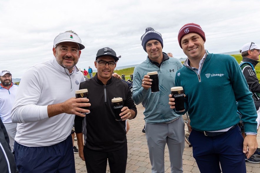 Jotrdan Spieth Rickie Fowler Justin Thomas Guinness golf ierland