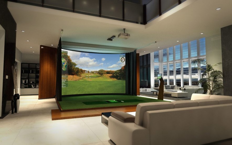 Gareth Bale golf simulator