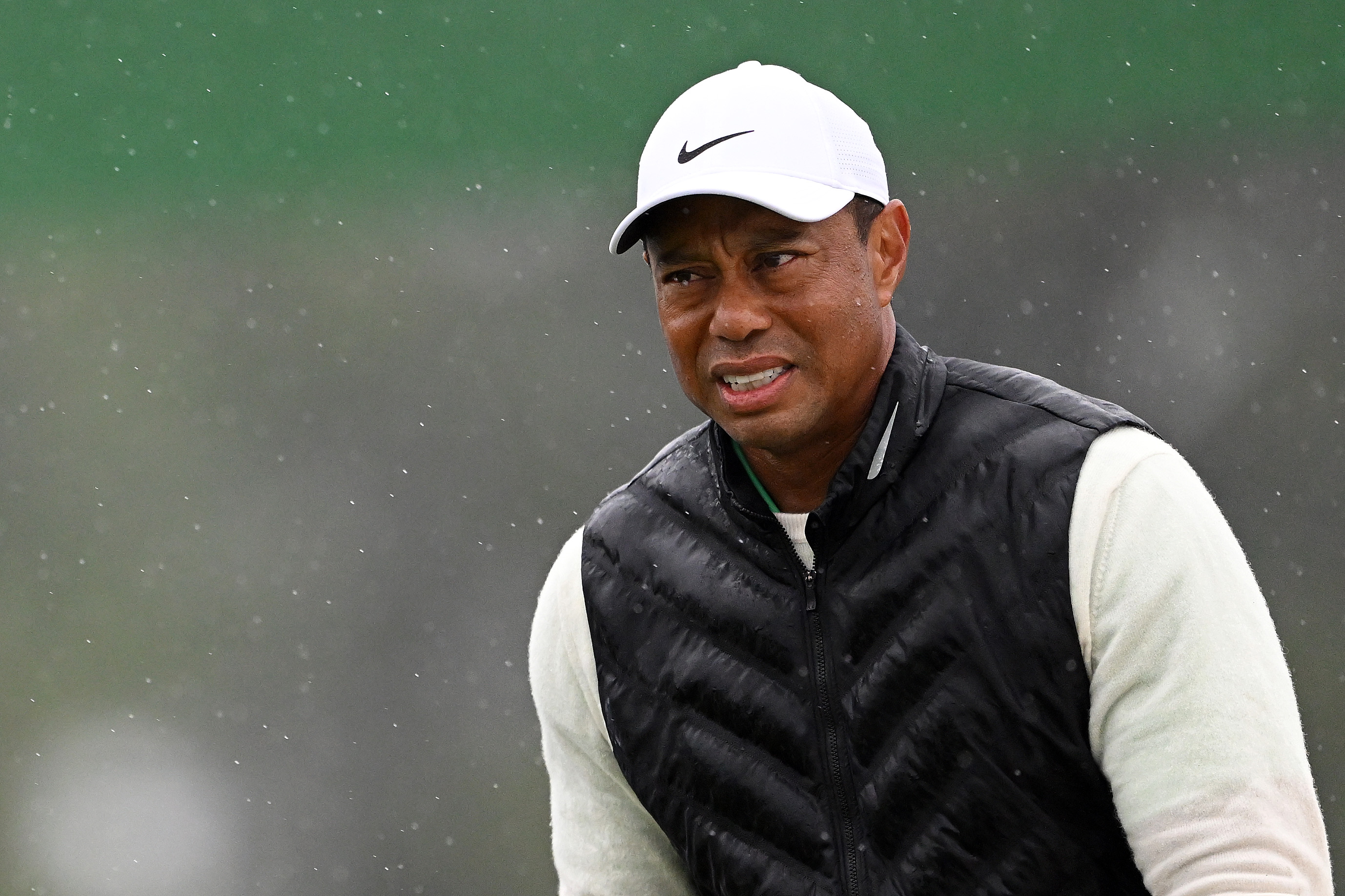 Tiger Woods met pijn tijdens de Masters