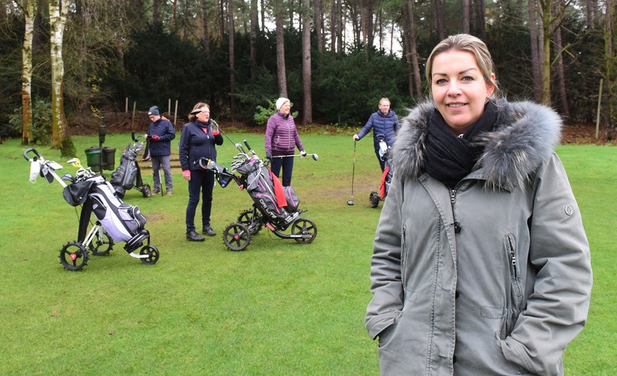 Nienke Vink op de Lilse Golf & Country