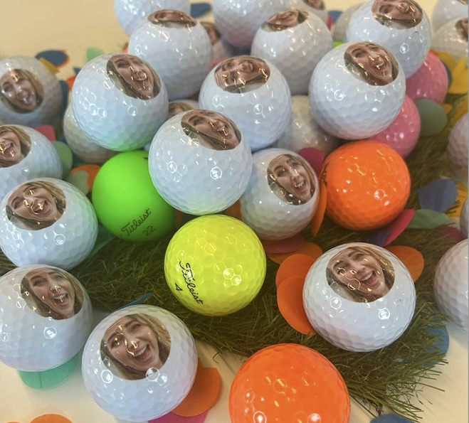 Redline golfballen gepersonaliseerd