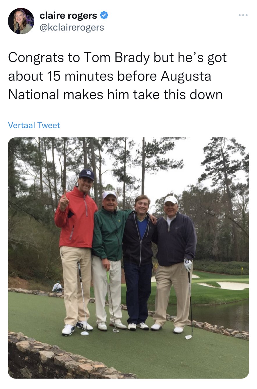 Tom Brady Augusta National