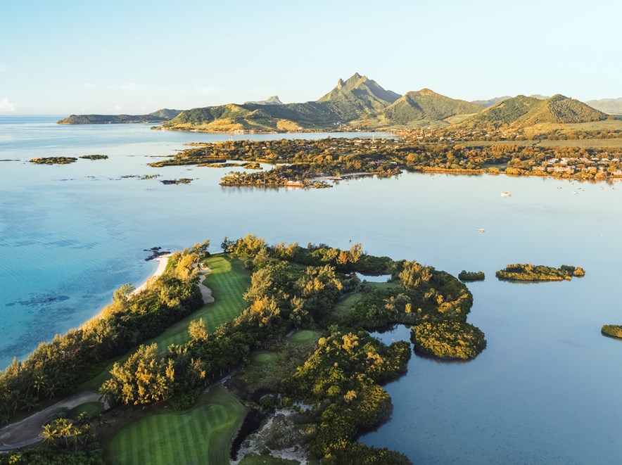 Ile aux cerfs ligt op een eiland