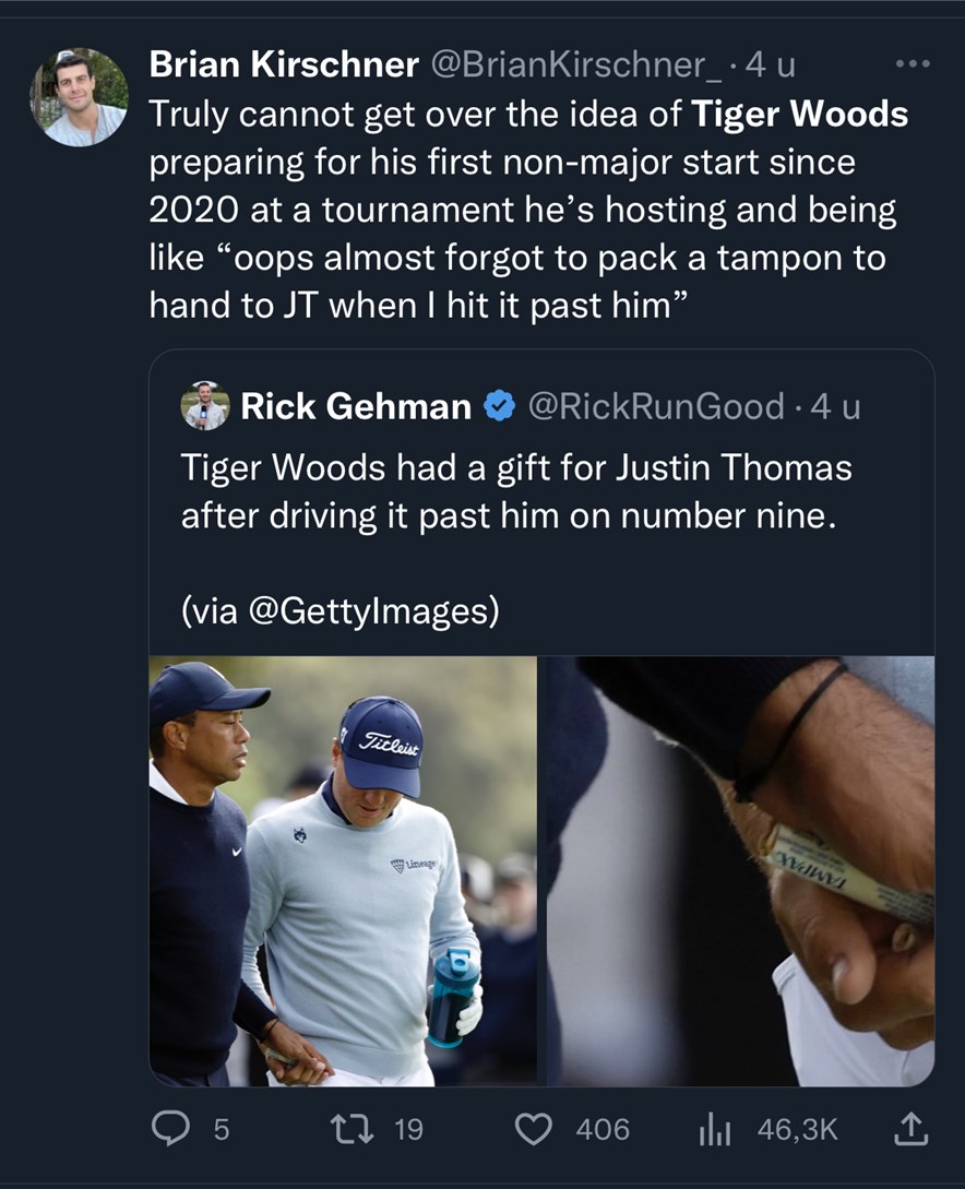 Tiger Woods grap