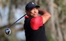 De Amerikaanse topgolfer Tiger Woods tijdens het PNC Championship van 2022