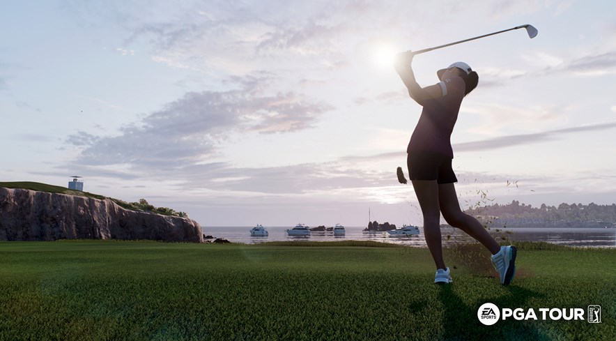 Golfbaan Pebble Beach, Danielle Kang - online golfspel EA