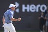 Rory McIlroy balt zijn vuist na het winnen van de Hero Dubai Desert Classic