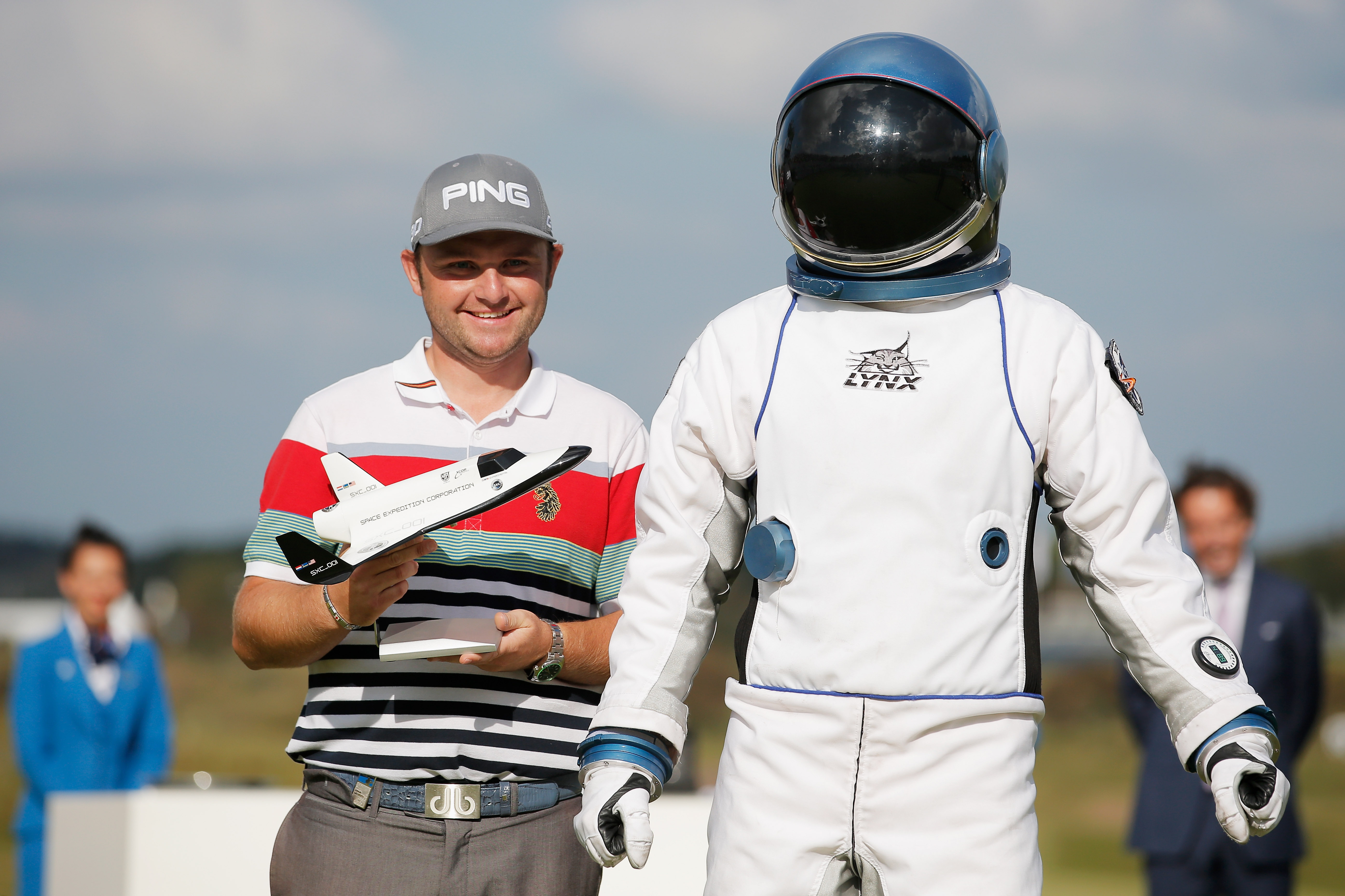 Andy Sullivan na zijn hole-in-one op de Kennemer in 2015
