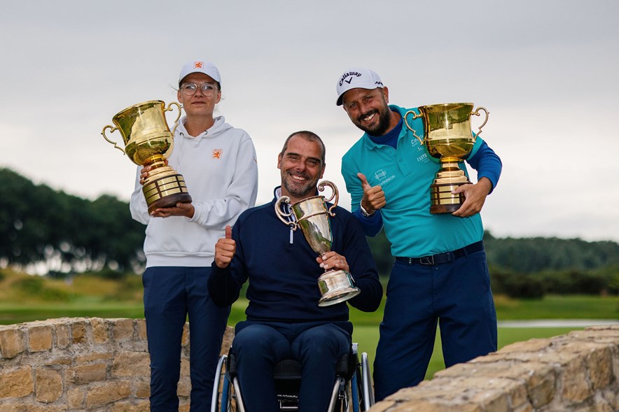 De kampioenen van het EK voor golfers met beperking 2023