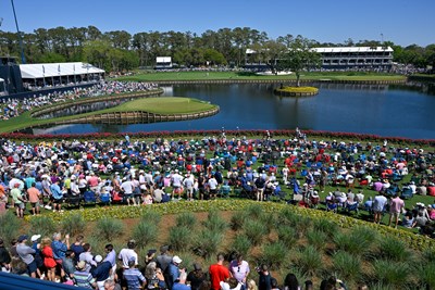 Hole 17 van Sawgrass, golfbaan in Amerika