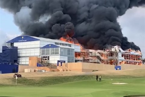 Vlammenzee op Ryder Cup-baan in Rome