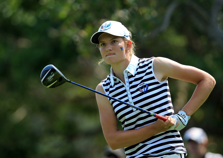 Anne van Dam in de Junior Solheim Cup 2013