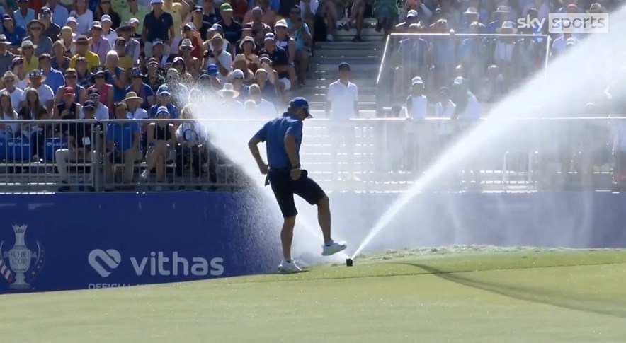 Solheim Cup water