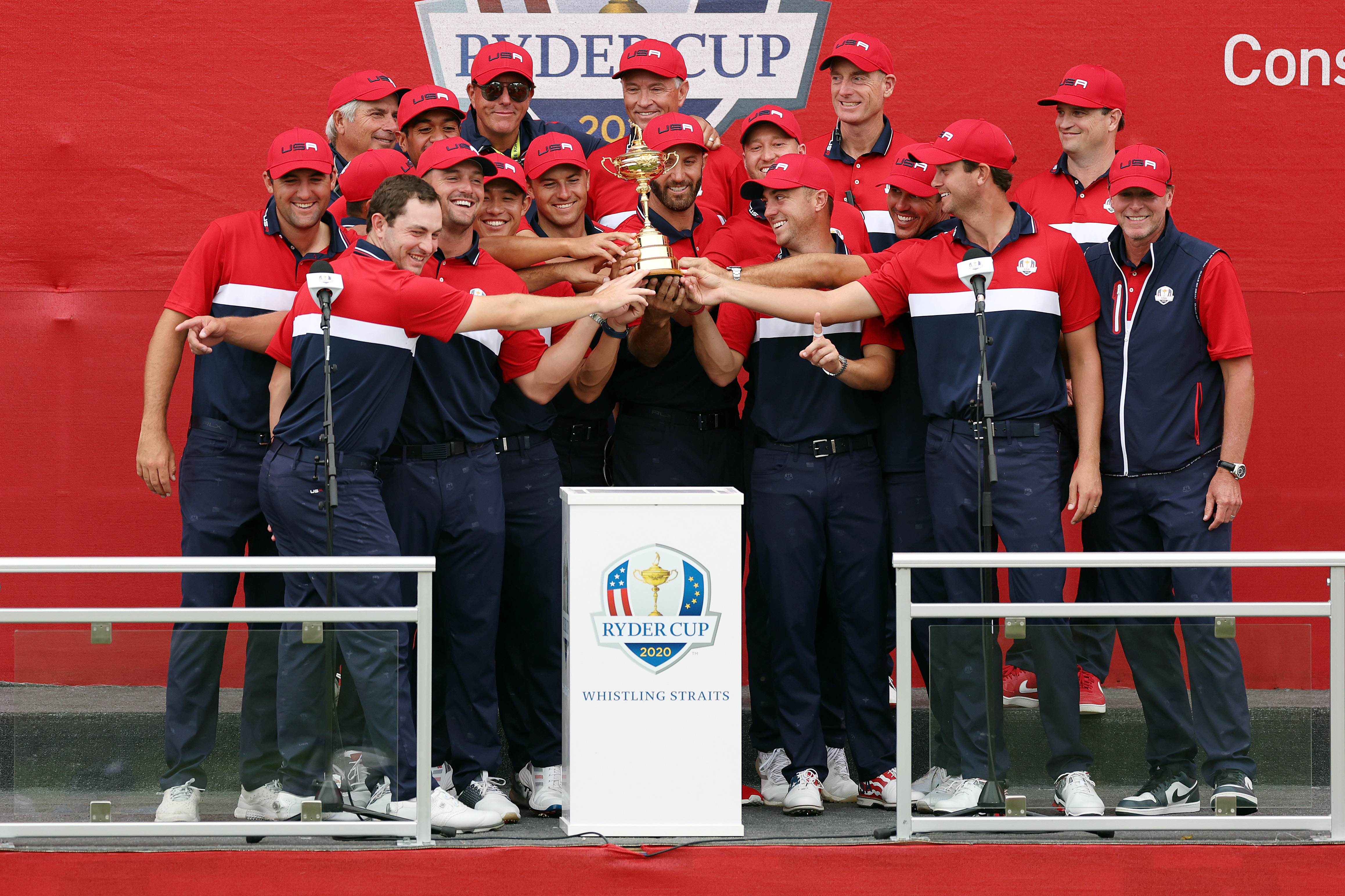 De Amerikaanse golfers wonnen de Ryder Cup in 2021 op Whistling Straits