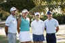 Max Homa, Lexi Thompson, Rose Zhang and Rory McIlroy pose for a photo prior to Capital One's The Match IX at The Park West Palm on February 26, 2024 in West Palm Beach, Florida.