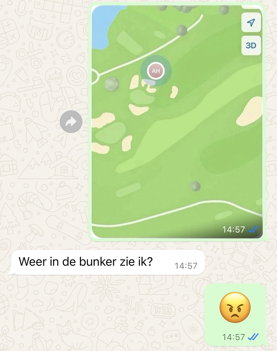 bunker golfbaan zoek iphone