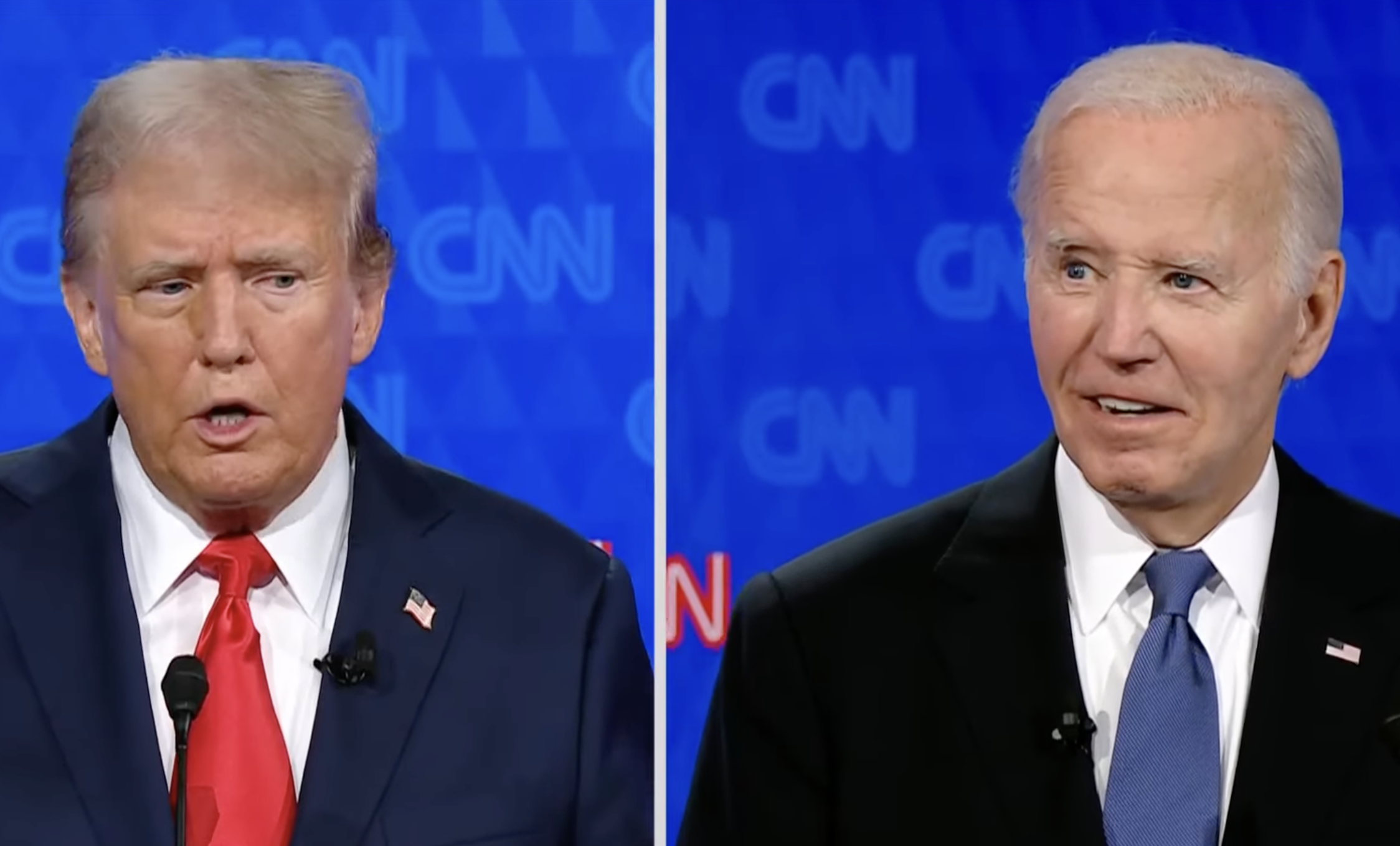 President Biden en presidentskandidaat Trump gingen vannacht voor het eerst in debat. Het debat over golf liep hoog op