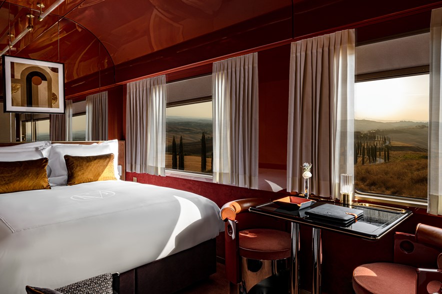 Slaapcabine Orient Express golftrein