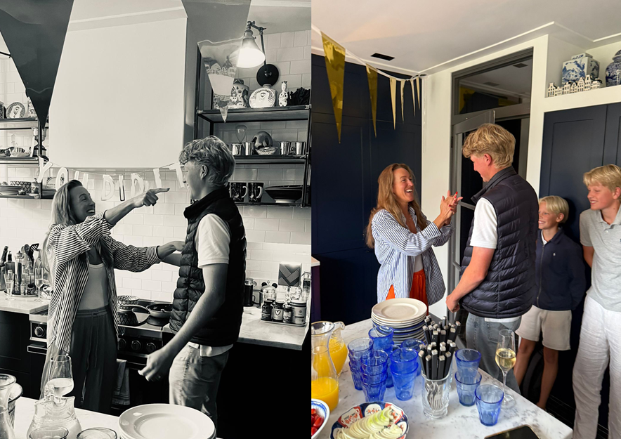 Familie Lafeber onthaal thuis