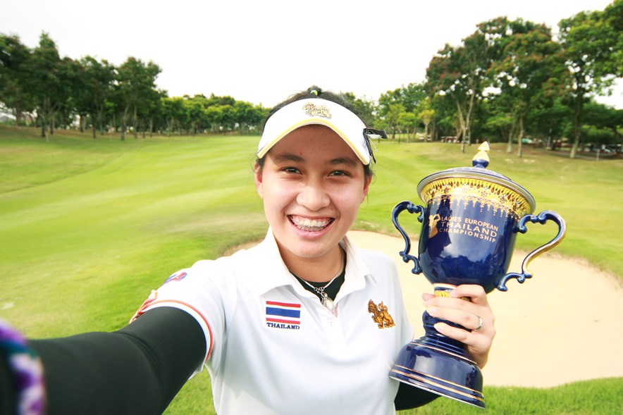 De Thaise topgolfster Atthaya Thitikul won het Thailand Championship op jonge leeftijd in 2017