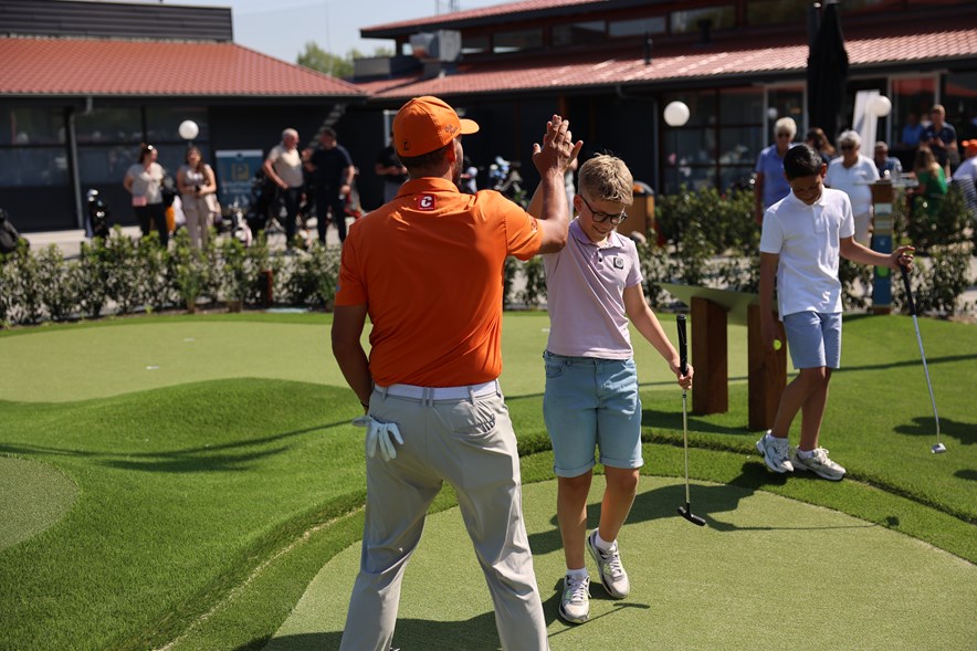 Joost Luiten opening Joost Luiten Green Course - Thomas 11 jaar