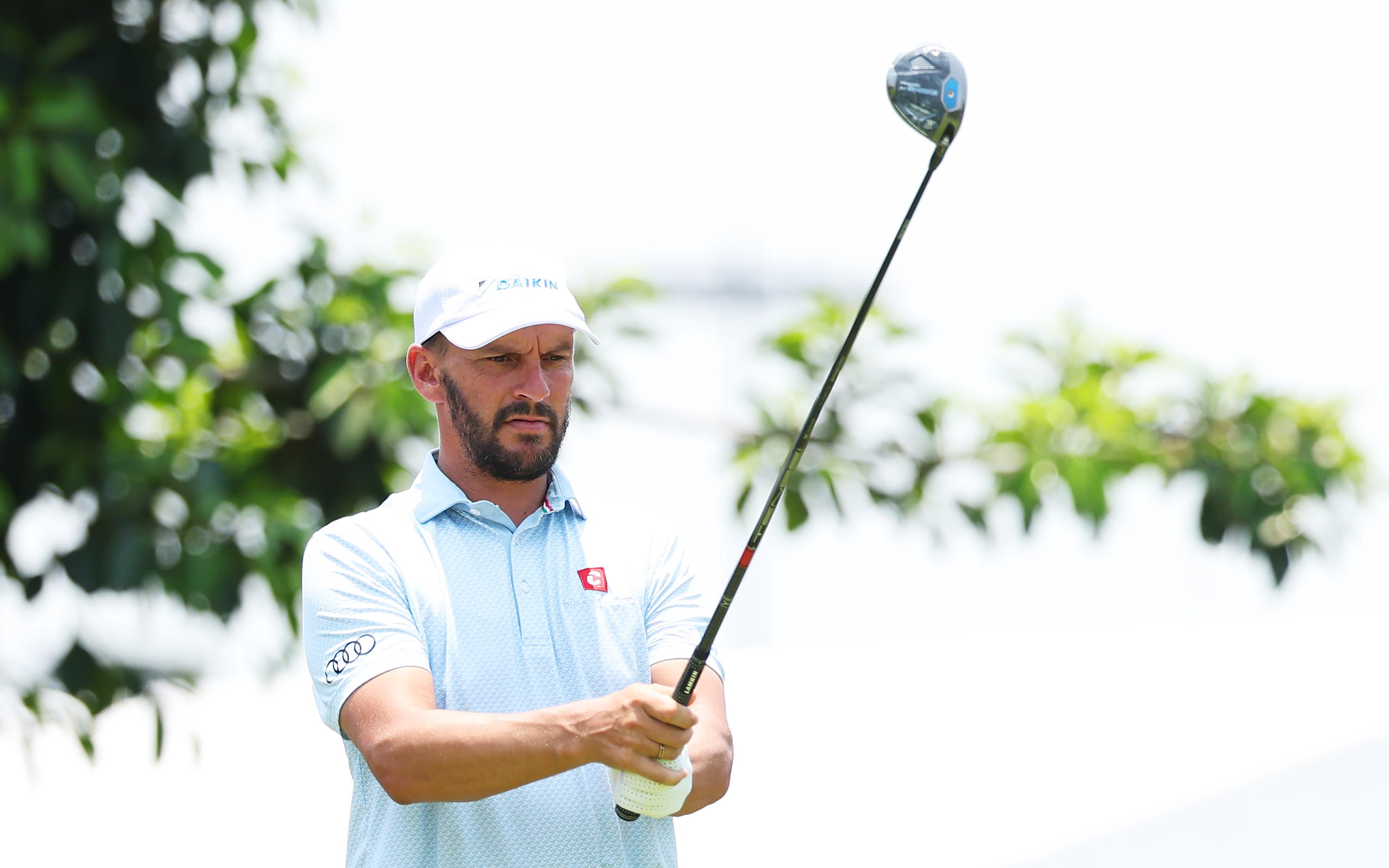 De Nederlandse topgolfer Joost Luiten tijdens de Hainan Classic op de DP World Tour in 2025
