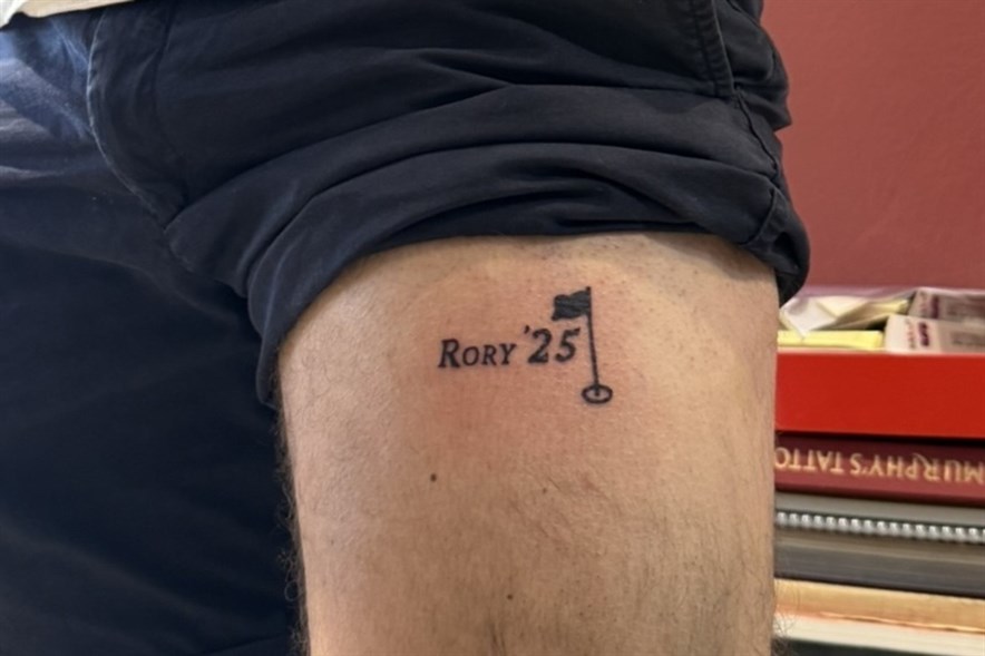 Tattoo Daan van Rory na de Masters