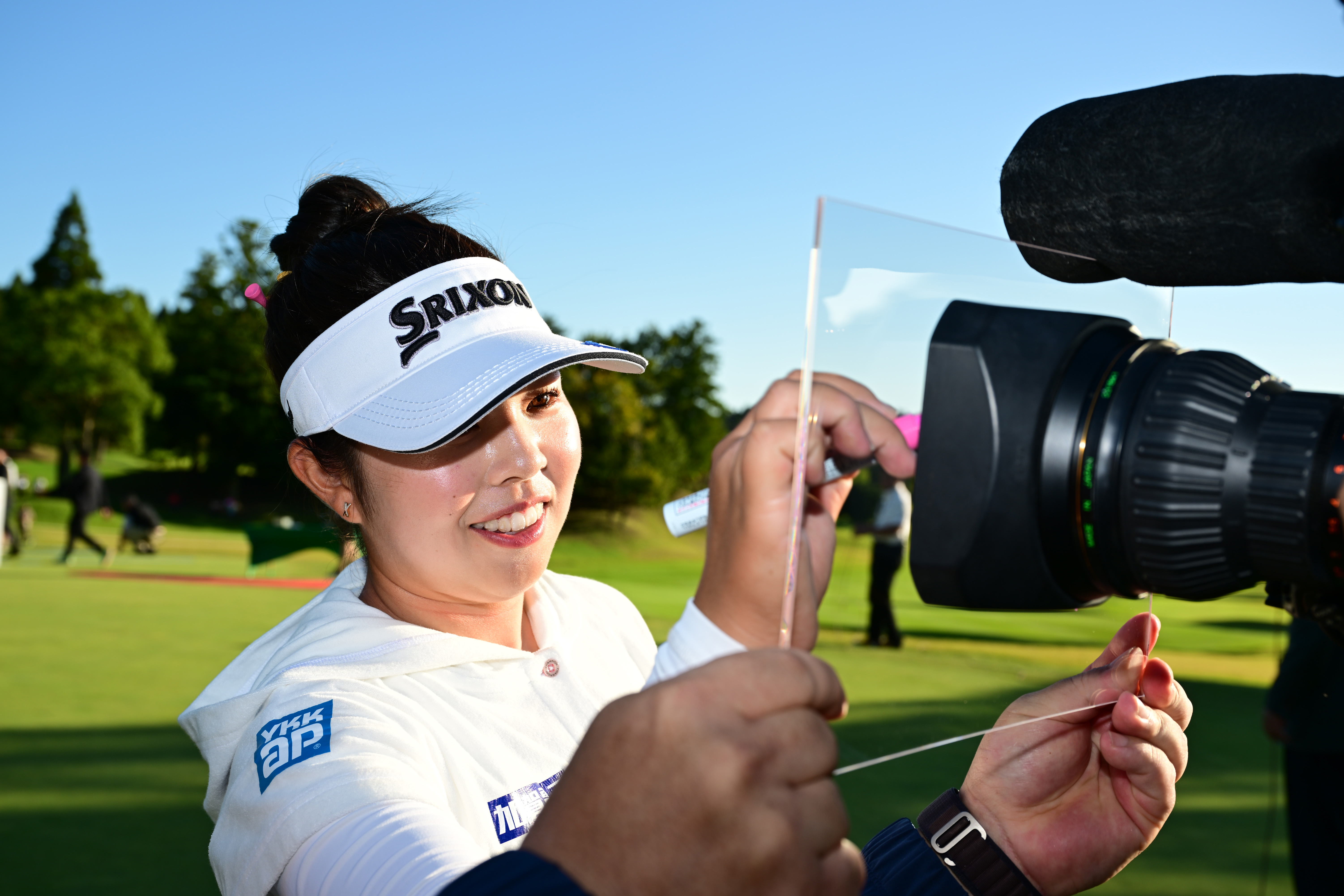 Miyuu Yamashita of Japan op televisie