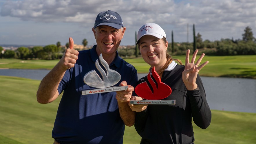 Lauren Holmey met haar vader
